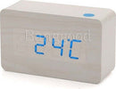 Sveglia Orologio Wooden Light Led Digital Alarm Clock Calendario Termometro Casa e cucina/Decorazioni per interni/Orologi/Sveglie Trade Shop italia - Napoli, Commerciovirtuoso.it
