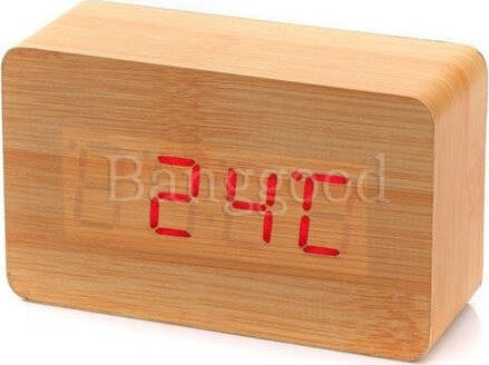 Sveglia Orologio Wooden Light Led Digital Alarm Clock Calendario Termometro Casa e cucina/Decorazioni per interni/Orologi/Sveglie Trade Shop italia - Napoli, Commerciovirtuoso.it
