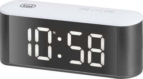 Sveglia-Trevi-QS0088301-Ec-883-Bl-Snooze-Bianco-e-Nero