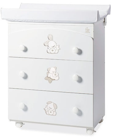 Bagnetto Tre Cassetti Italbaby Sweet Stars Bianco