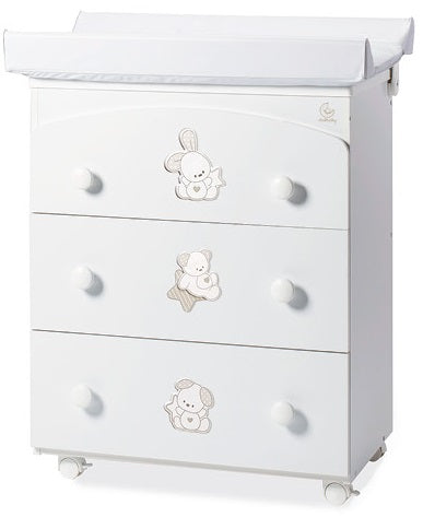 Bagnetto Tre Cassetti Italbaby Sweet Stars Bianco