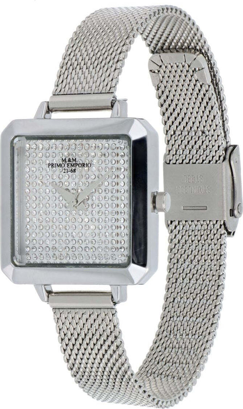 Swarovski Orologio Da Poso Donna Argentato Quadrante Quadrato Quarzo Cassa in Acciaio28mm Cinturino in Acciaio 12mm Moda/Donna/Orologi/Orologi da polso Milano Fashion Watch - Marcianise, Commerciovirtuoso.it