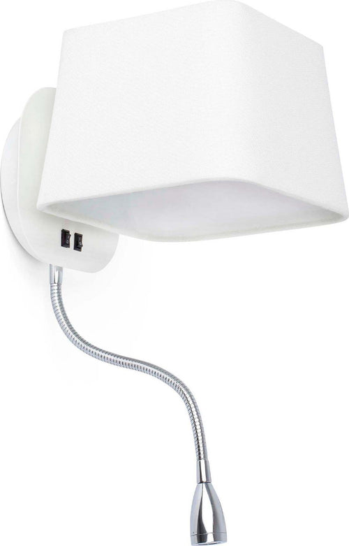 SWEET Lampada da parete bianca con lettore Illuminazione/Illuminazione per interni/Illuminazioni per pareti/Applique Led Mall Home - Napoli, Commerciovirtuoso.it