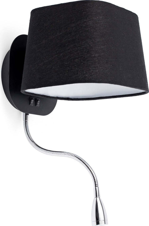 SWEET Lampada da parete nero con lettore Illuminazione/Illuminazione per interni/Illuminazioni per pareti/Applique Led Mall Home - Napoli, Commerciovirtuoso.it