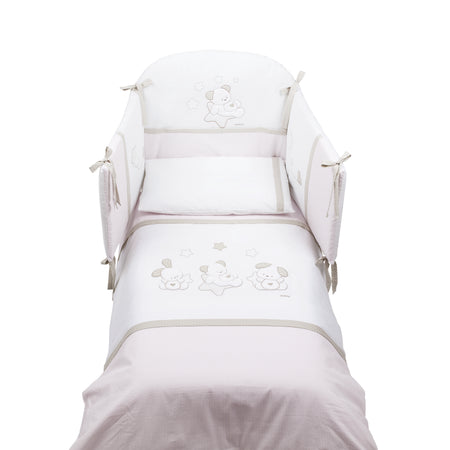 Completo Sfilabile PONY" Italbaby Sweet Stars 4 pz Rosa"