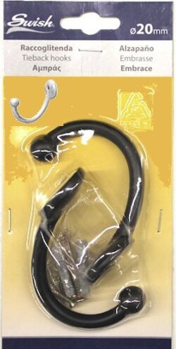 SWISH---2-EMBRASSE-IN-ACCIAIO-FINITURA-AVORIO-NERO-OPACO-D.-20mm