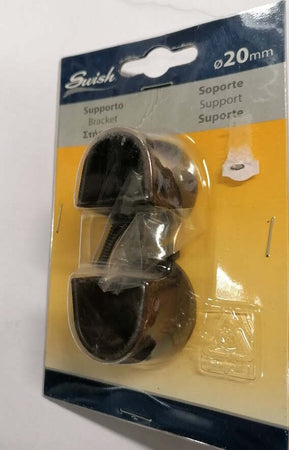 SWISH---2-SUPPORTI-PARETE-PARETE-IN-ACCIAO-RUGGINE-DIAM.-20mm