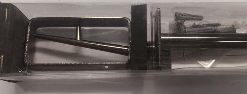 SWISH---KIT-ESTENSIBILE-BASTONE-TENDA-+-SUPPORTO-120-210CM---PRONTO-PER-ISTALLAZIONE-A-PARETE---NICHELATO-NERO