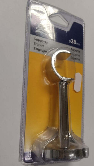 SWISH---SUPPORTO-A-PARETE-LUNGHEZZA-10CM-Ø28MM---CROMATO-LUCIDO