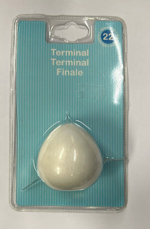 SWISH---TERMINALE-PER-BASTONI-A-PUNTA-COLORE-BIANCO-DIAMETRO-22MM