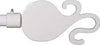 SWISH---TERMINALE/POMOLO-PER-BASTONI-TENDE-IN-ACCIAIO-BIANCO-LACCATO-MODELLO-GARLIC-D.-16mm