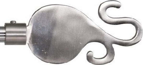 SWISH---TERMINALE/POMOLO-PER-BASTONI-TENDE-IN-ACCIAIO-CROMATO-MODELLO-GARLIC-D.-16mm