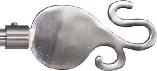 SWISH---TERMINALE/POMOLO-PER-BASTONI-TENDE-IN-ACCIAIO-CROMATO-MODELLO-GARLIC-D.-16mm