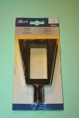 SWISH---TERMINALE/POMOLO-PER-BASTONI-TENDE-IN-ACCIAIO-NICKEL-BLACK-DOOR-D.20-MM