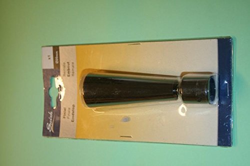 SWISH---TERMINALE/POMOLO-PER-BASTONI-TENDE-IN-ACCIAIO-NICKEL-BLACK-SIBILLA-D.20-MM
