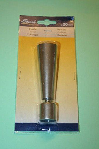 SWISH---TERMINALE/POMOLO-PER-BASTONI-TENDE-IN-ACCIAIO-NICKEL-SAINATO-SIBILLA-D.20-MM