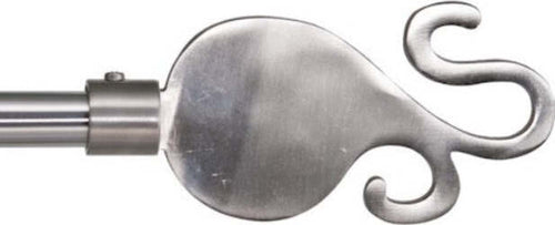SWISH---TERMINALE/POMOLO-PER-BASTONI-TENDE-IN-ACCIAIO-NICKEL-SATINATO-MODELLO-GARLIC-D.-16mm