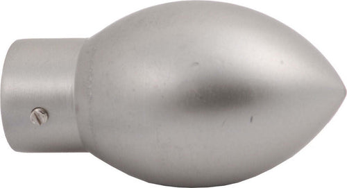 SWISH---TERMINALE/POMOLO-PER-BASTONI-TENDE-IN-ACCIAIO-NICKEL-SATINATO-SILURO-D.20-MM