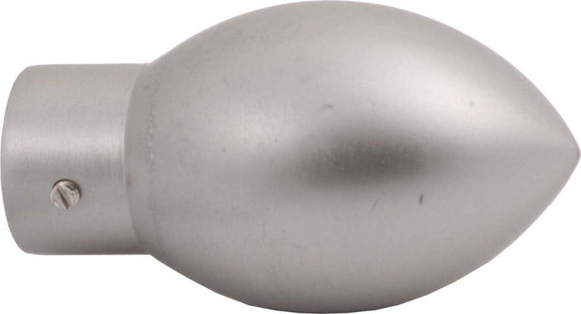 SWISH---TERMINALE/POMOLO-PER-BASTONI-TENDE-IN-ACCIAIO-NICKEL-SATINATO-SILURO-D.20-MM