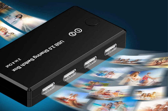 Switch Box Usb 2.0 Hub 2 Ingressi 4 Uscite Per Condividere 2 Pc Computer Q-u100 Elettronica/Informatica/Accessori/USB Hub Trade Shop italia - Napoli, Commerciovirtuoso.it