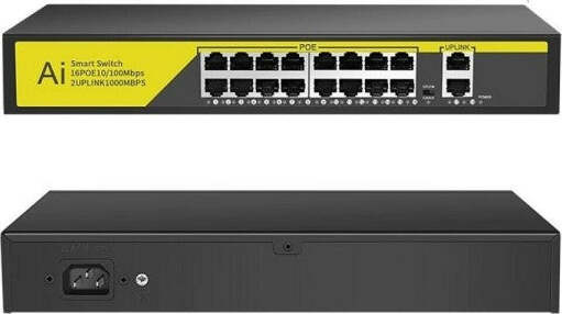 Switch-Di-Rete-Poe-Ethernet-16-Porte-2fe-Rj45-10/100mbps-Sfp-1000mbps-Poe316gm