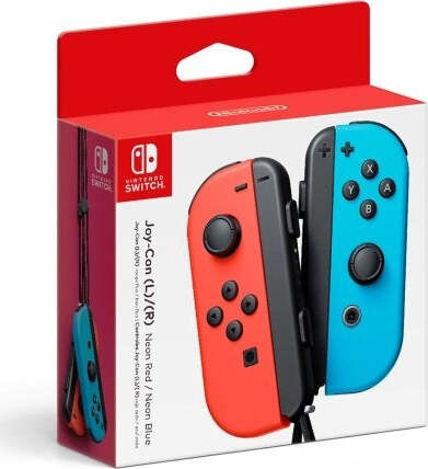 Switch-Joy-con-Coppia-Controller-ROSSO-NEON-/-BLU-NEON