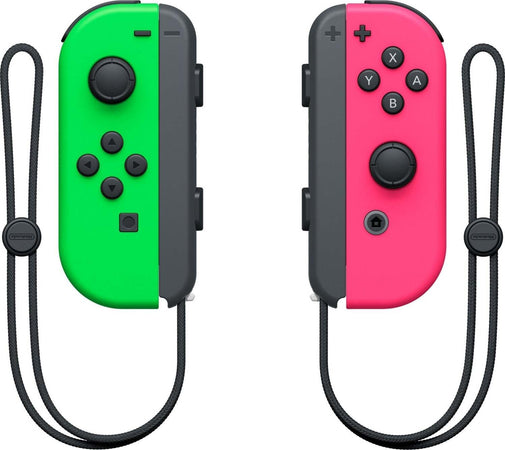 Switch-Joy-con-Coppia-Controller-verde-neon-/-rosa-neon