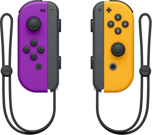 Switch-Joy-con-Coppia-Controller-viola-neon-/-arancione-neon