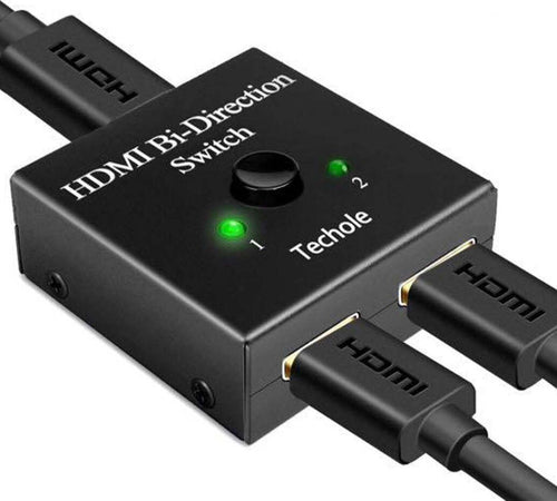 Switcher HDMI bidirezionale Techole 1 Ingresso HDMI femmina 2 Uscita HDMI femmina display singolo HS303