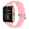 Smartwatch superga alluminio gold quadrata silicone pink f. swt-stc007