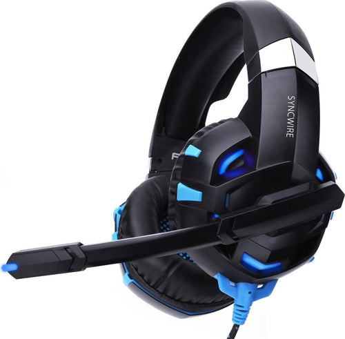 Syncwire Cuffie gaming PS4 PC Xbox One Laptop LX20 LX30 Nintendo Switch audio surround 7.1 con microfono e luce LED