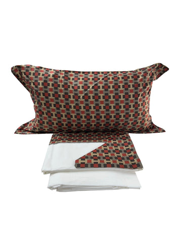 Completo Lenzuola Matrimoniale Alexander Tuscany Home Rombi – 100% Cotone