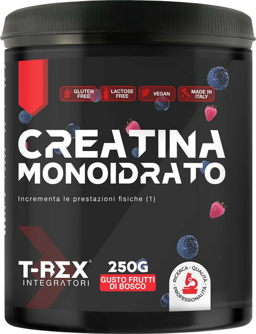 T-rex-integratori-creatina-monoidrata---integratore-alimentare-per-massa-muscolare-e-boost-energetico-pre-workout-(frutti-di-bosco,-250-g)