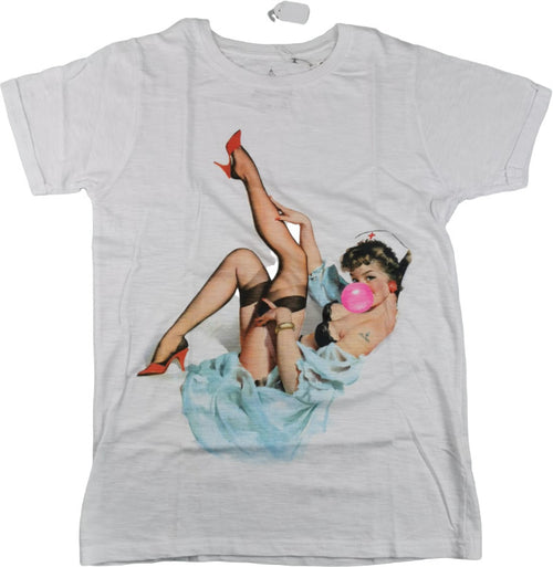 T-Shirt - Let's Bubble - Fantasia stampa personaggi - Colore  bianco