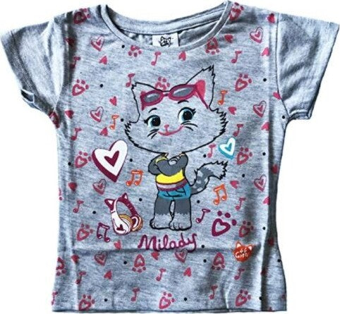 T-shirt 44 gatti bambina misura da 2 a 8 anni Moda/Bambine e ragazze/Abbigliamento/T-shirt top e bluse/T-shirt Store Kitty Fashion - Roma, Commerciovirtuoso.it