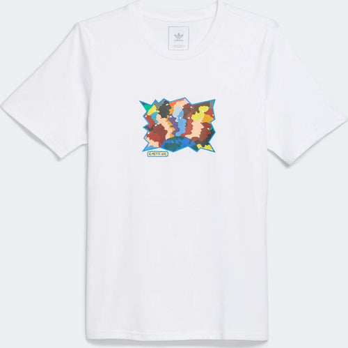 T-Shirt Adidas Artist Mettz Peeps Maglietta Maniche Corto Girocollo Bianca in 100% Cotone Moda/Uomo/Abbigliamento/T-shirt polo e camicie/T-shirt Snotshop - Roma, Commerciovirtuoso.it
