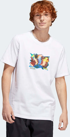 T-Shirt Adidas Artist Mettz Peeps Maglietta Maniche Corto Girocollo Bianca in 100% Cotone Moda/Uomo/Abbigliamento/T-shirt polo e camicie/T-shirt Snotshop - Roma, Commerciovirtuoso.it