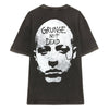 AMISH t-shirt amish jersey grunge pigment stone - black da donna
