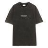 AMISH t-shirt amish jersey grunge pigment stone - black da donna