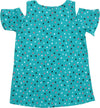 T-SHIRT Bambina 100% Cotone Estiva Maglietta Top Mezze Maniche Verde Micro Fantasia Maglia Estate Bimba Fashion T-SHIRT Piccole Canaglie - Tropea, Commerciovirtuoso.it