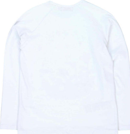 T-Shirt Bambina Bianca Stampata Inverno Maniche Lunghe Maglietta in Cotone Maglia Girocollo Bianco Bimba Stampa Multi Color t-shirt bambina Piccole Canaglie - Tropea, Commerciovirtuoso.it