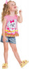 T-Shirt Bambina Estiva 100% Cotone Maniche Corte Canotta Bimba Estate Stampata Cagnolino Top Girl Stampa Multicolor T-SHIRT Piccole Canaglie - Tropea, Commerciovirtuoso.it
