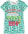 T-Shirt Bambina Estiva Mezze Maniche Girocollo Stampata Verde e Bianca Palme Maglia Estate Bimba Colorata Maglietta 90% Cotone Moda/Bambine e ragazze/Abbigliamento/T-shirt top e bluse/T-shirt Piccole Canaglie - Tropea, Commerciovirtuoso.it