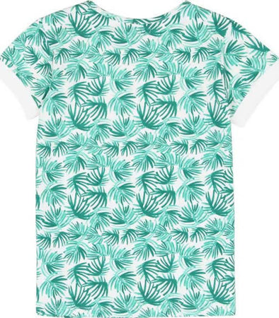 T-Shirt Bambina Estiva Mezze Maniche Girocollo Stampata Verde e Bianca Palme Maglia Estate Bimba Colorata Maglietta 90% Cotone Moda/Bambine e ragazze/Abbigliamento/T-shirt top e bluse/T-shirt Piccole Canaglie - Tropea, Commerciovirtuoso.it