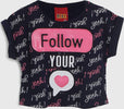 T-Shirt Bambina Mezze Maniche Girocollo Rosa e Blu Maglietta Estiva Bimba 100% Cotone Follow Your Navy Blue e Rosa Maglia Maniche Corte T-SHIRT Piccole Canaglie - Tropea, Commerciovirtuoso.it