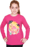 T-Shirt Bambina Rosa Stampata Flamingo Maniche Lunghe Maglietta 100% Cotone Fenicotteri Maglia Girocollo Fuchsia Bimba Stampa Multi Color t-shirt bambina Piccole Canaglie - Tropea, Commerciovirtuoso.it
