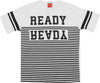 T-SHIRT Bambino 100% Cotone Bianca Nera Stampata Righe Maglia Mezze Maniche Girocollo Bimbo Maglietta Estiva Stampa Ready T-SHIRT Piccole Canaglie - Tropea, Commerciovirtuoso.it