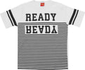 T-SHIRT Bambino 100% Cotone Bianca Nera Stampata Righe Maglia Mezze Maniche Girocollo Bimbo Maglietta Estiva Stampa Ready T-SHIRT Piccole Canaglie - Tropea, Commerciovirtuoso.it