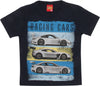 T-SHIRT Bambino 100% Cotone Blu Stampata Macchine Maglia Mezze Maniche Girocollo Bimbo Maglietta Estiva Stampa Multi Colore Macchina Azzurro T-SHIRT Piccole Canaglie - Tropea, Commerciovirtuoso.it