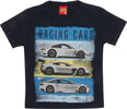 T-SHIRT Bambino 100% Cotone Blu Stampata Macchine Maglia Mezze Maniche Girocollo Bimbo Maglietta Estiva Stampa Multi Colore Macchina Azzurro T-SHIRT Piccole Canaglie - Tropea, Commerciovirtuoso.it
